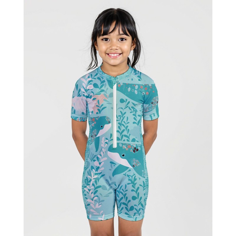UV 50+  Swim suit → WHALES - 1