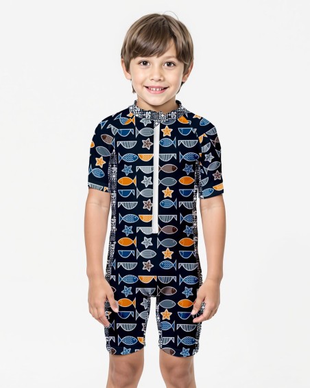 UV 50+ sunsuit → FISH - 1