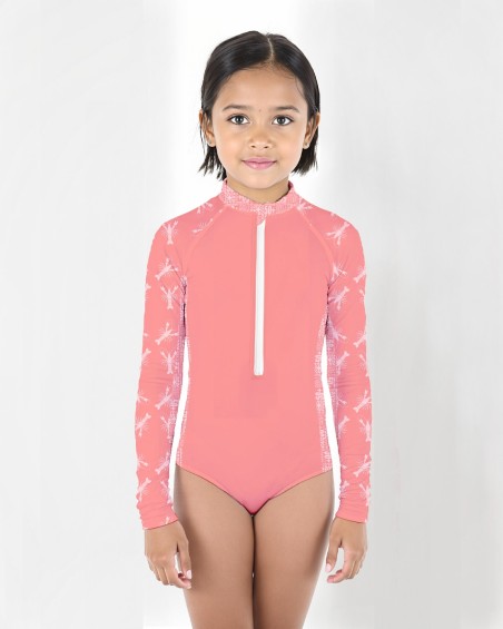 Maillot de bain UPF 50+ → PINCE ROSE