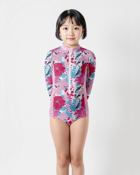 UPF 50+ swimsuit → ALOHAPINK - 4