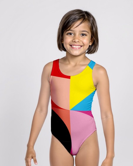 MAILLOT PISCINE 1 PIECE - GEOMETRIC
