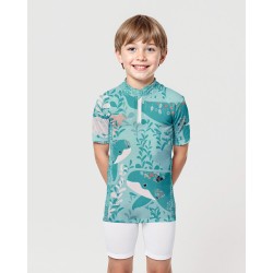 ANTI UV 50+ T-SHIRT → WHALES - 1