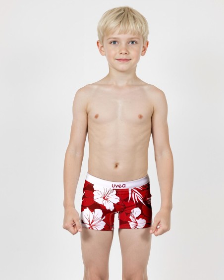 BOXER DE BAIN - HIBISCUS