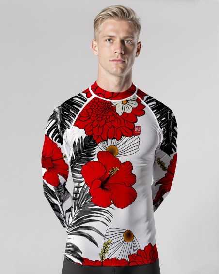 Lycra UV 80 → Rote Blume - 3