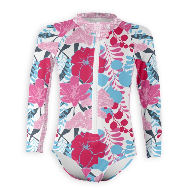 Badeanzug UPF 50+ → ALOHAPINK - 1