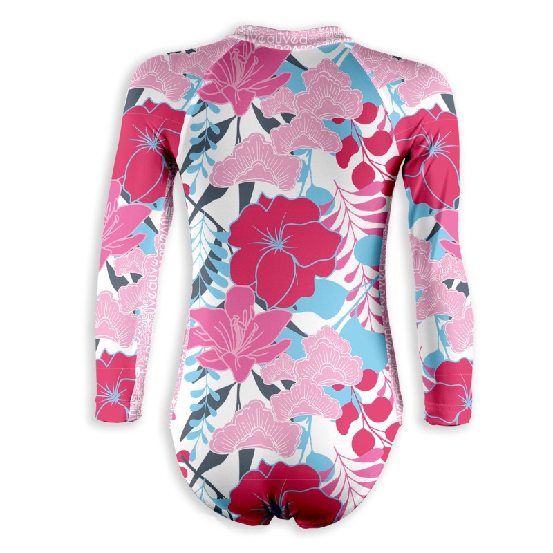UPF 50+ swimsuit → ALOHAPINK - 3