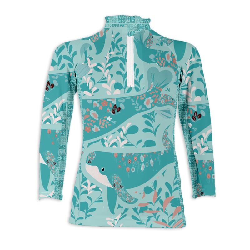 ANTI UV 50+ T-SHIRT → WHALES - 5