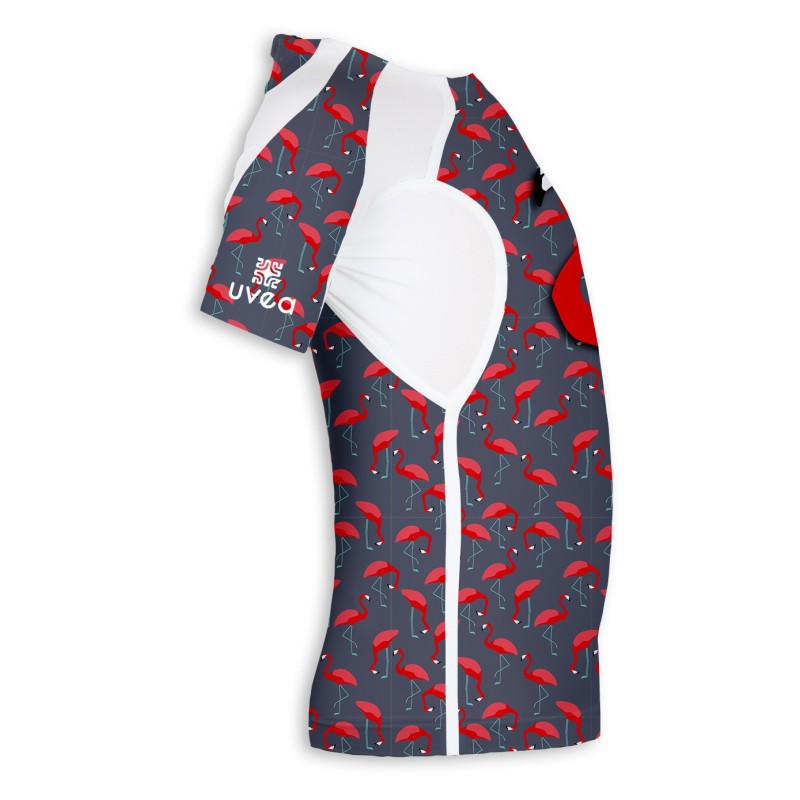 TEE SHIRT UV 80 → FLAMINGO
