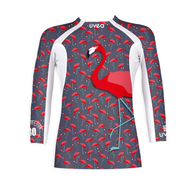 TEE SHIRT UV 80 → FLAMINGO