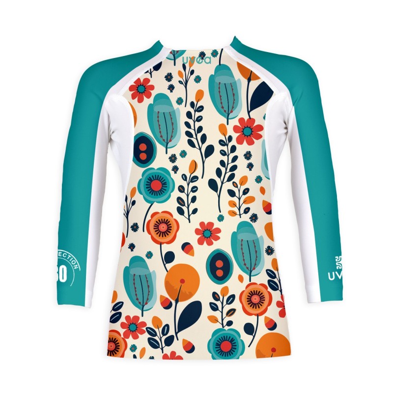 CAMISETA UV 80 → SEAFLOWER - 5