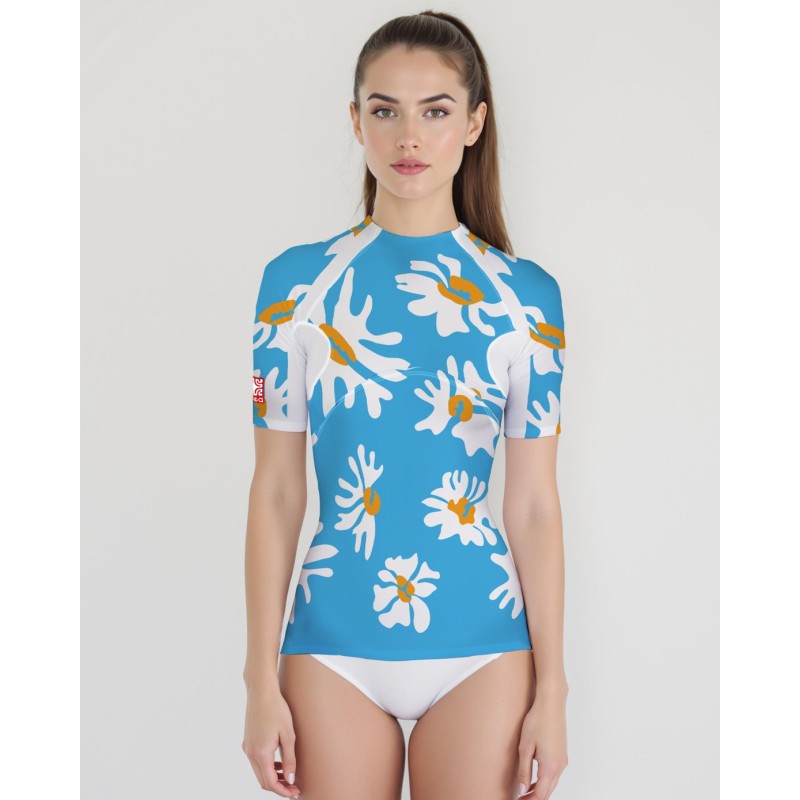 Tee-shirt anti-UV femme MARGUERITEBLANCHE – UPF 80 | Maillot bain protection solaire