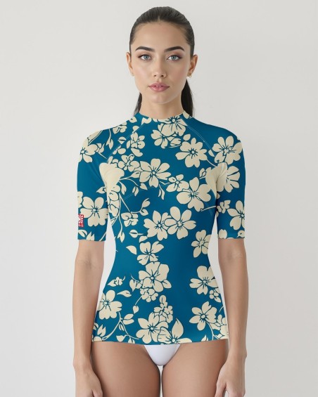 Tee-shirt anti UV femme FUGU – UPF 80 | Maillot de bain de protection solaire