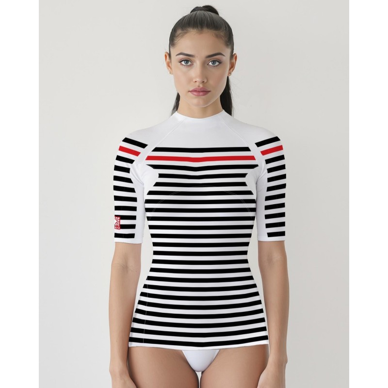Tee-shirt anti-UV femme FRANCE – UPF 80 | Maillot de bain de protection solaire