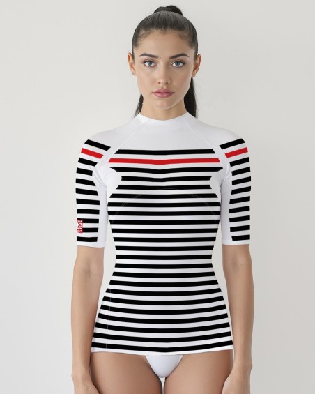 Tee-shirt anti-UV femme FRANCE – UPF 80 | Maillot de bain de protection solaire