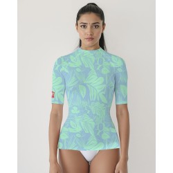 Tee-shirt anti UV femme BLEUVERT – UPF 80 | Maillot de bain de protection solaire - 1