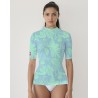 Tee-shirt anti UV femme BLEUVERT – UPF 80 | Maillot de bain de protection solaire