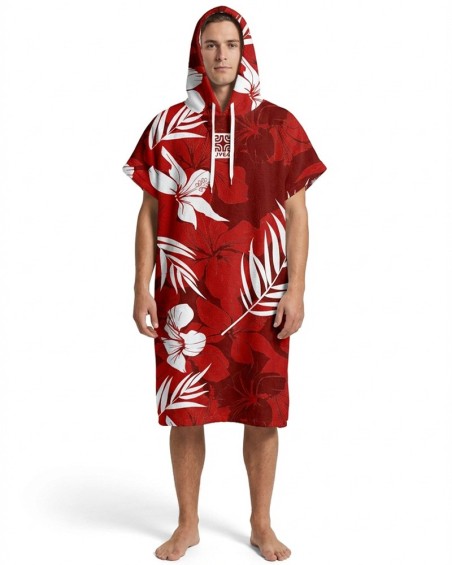 Badeponcho REDFLOWER | Floral & Elegant | UVEA