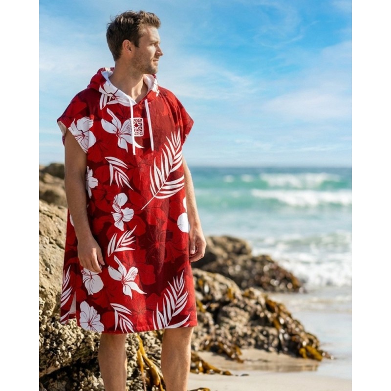 Badeponcho REDFLOWER | Floral & Elegant | UVEA