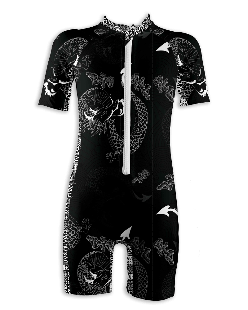 Combinaison anti UV indice 50+, maillot de bain Black dragon-COMBINAISONS ANTI-UV UPF 50+-UVEA