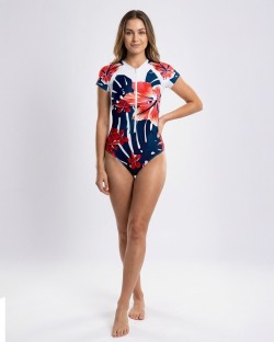 copy of Women's UPF 80 UV Swimsuit – HAWAII - 1 — manche courte