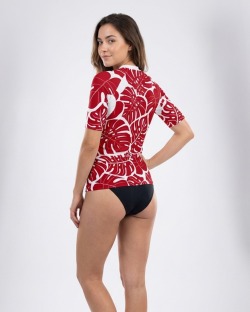 Tee-shirt anti-UV UPF 80 femme – FEUILLEROUGE — manche courte