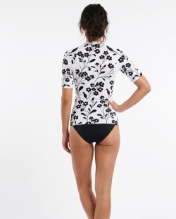 UV-T-Shirt UPF 80 Damen – FLEURBLEU - 2 — manche courte