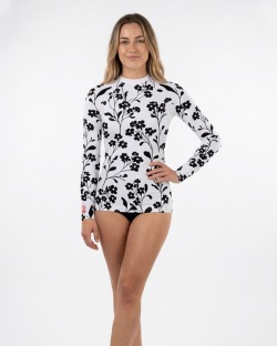 UV-T-Shirt UPF 80 Damen – FLEURBLEU - 3 — manche longue