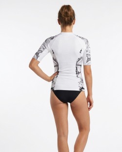 Tee-shirt anti-UV UPF 80 femme – WHITEISBACK — manche courte