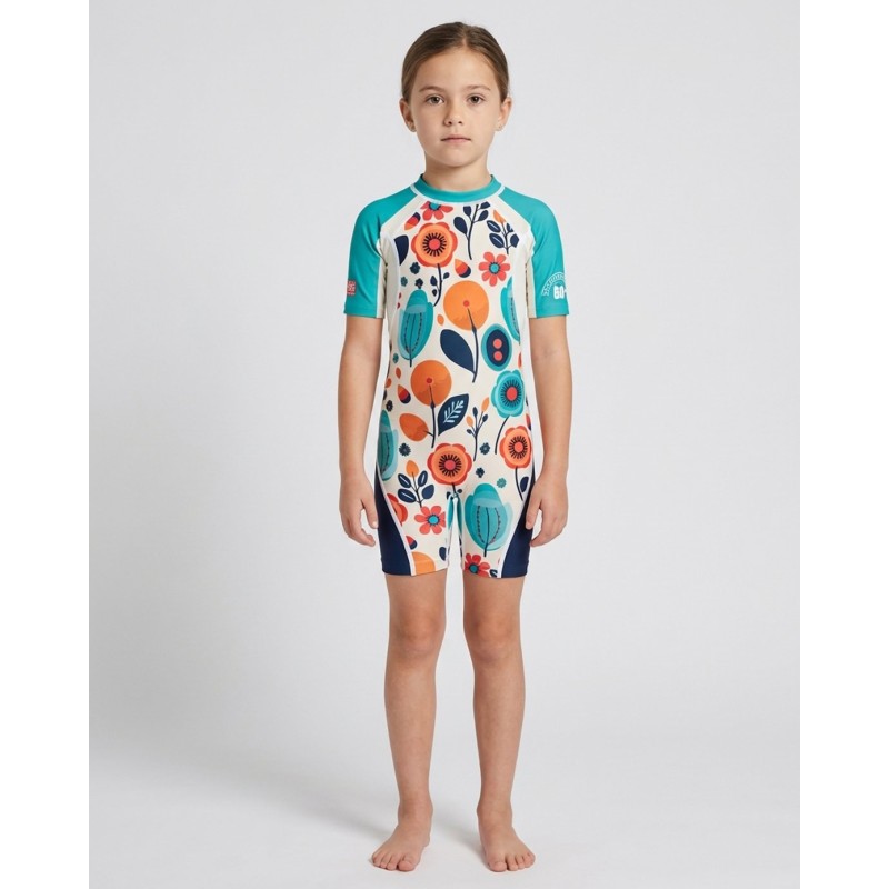 UV-Badeanzug Kinder SEAFLOWER | UPF 80 | Meeresthema
