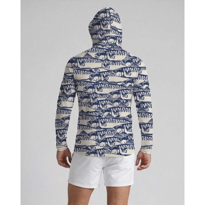 Tee-shirt anti-UV Capuche UPF 80 homme – SARDINE