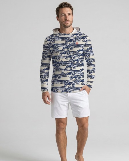 Tee-shirt anti-UV Capuche UPF 80 homme – SARDINE