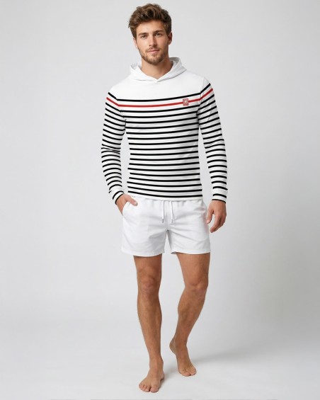 UV-T-Shirt mit Kapuze UPF 80 Herren – FRANCE - 2