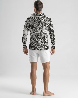 Men's UPF 80 Hooded UV T-shirt – TIGER - 3