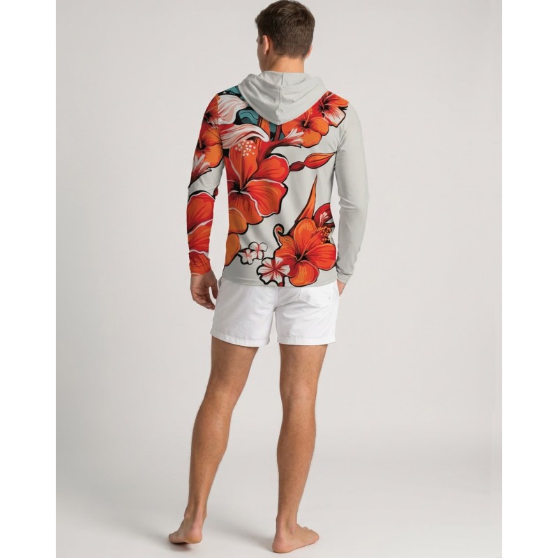 Tee-shirt anti-UV Capuche UPF 80 homme – HIBISCUS