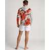 Men's UPF 80 Hooded UV T-shirt – HIBISCUS - 3