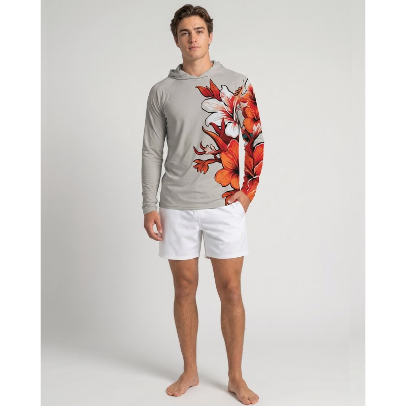 Tee-shirt anti-UV Capuche UPF 80 homme – HIBISCUS