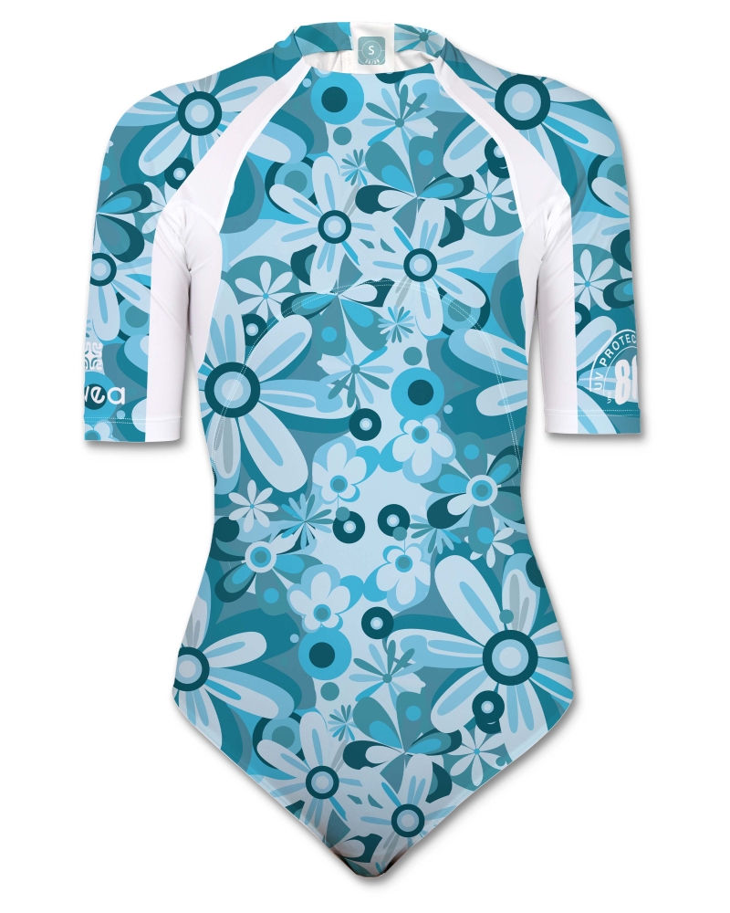 Swimwear 1 piece women - BUEFLOWER-SWIMWEAR UPF 80-UVEA