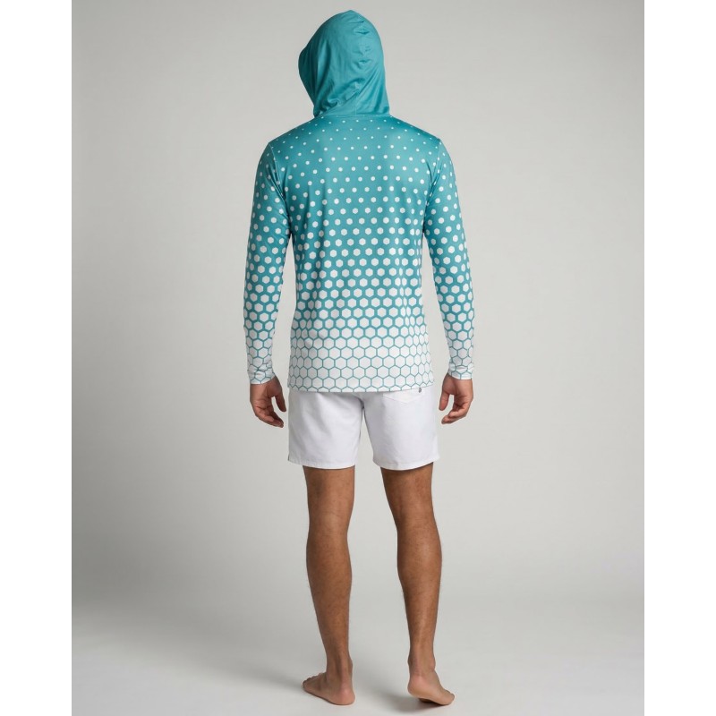 copy of Men's UPF 80 Hooded UV T-shirt – SARDINE - 6