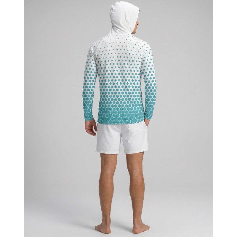 copy of Men's UPF 80 Hooded UV T-shirt – SARDINE - 3