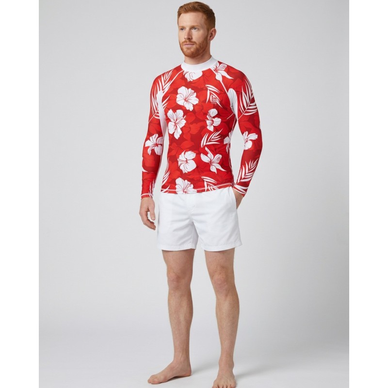 Men's UPF 80 UV T-shirt – HAWAII ROUGE - 3