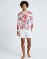 Tee-shirt anti-UV UPF 80 homme – CORAIL — manche longue vue 1