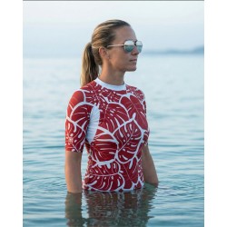 Tee-shirt anti-UV UPF 80 femme – FEUILLEROUGE