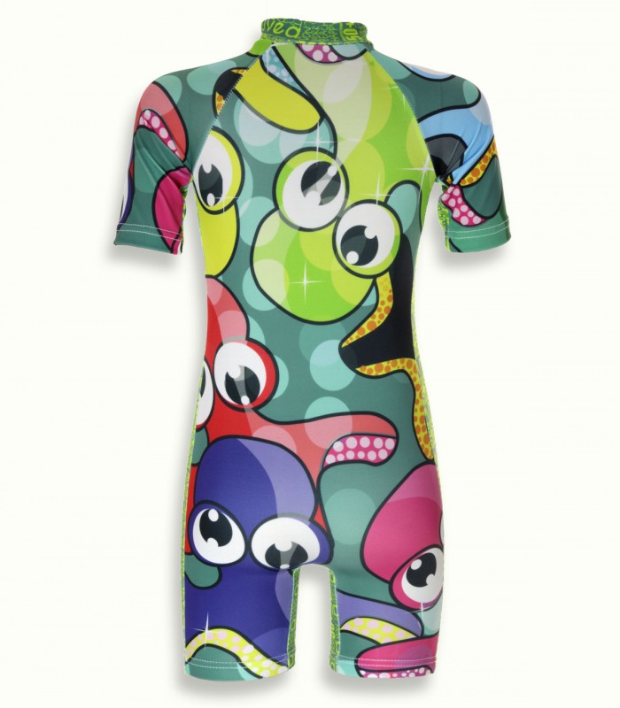 Combinaison anti UV indice 50+, maillot de bain Petite pieuvre-COMBINAISONS ANTI-UV UPF 50+-UVEA