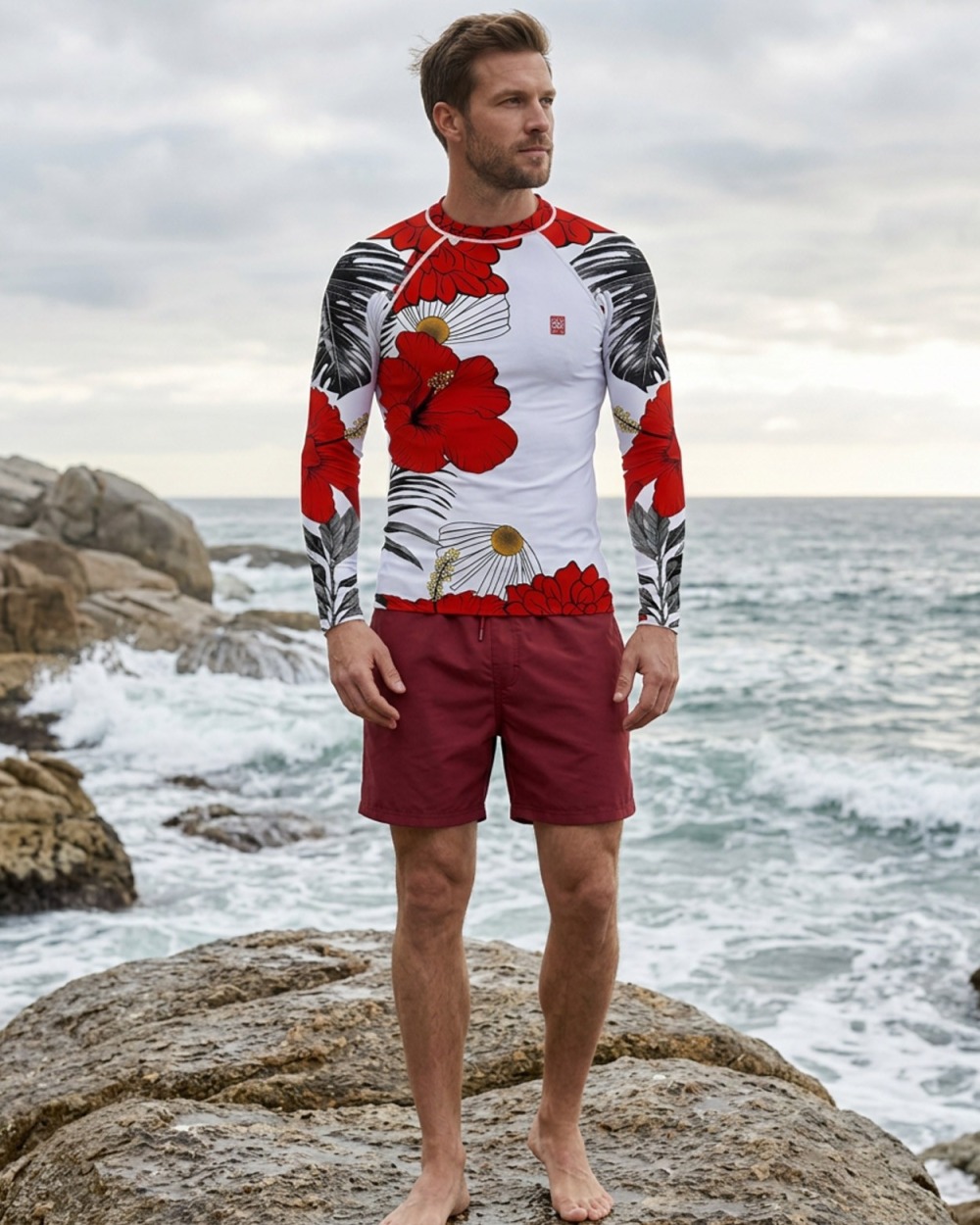 Tee-shirt anti-UV UPF 80 homme – REDFLOWER