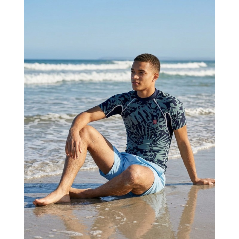 Camiseta Anti-UV Hombre FEUILLEJUNGLE | UPF 80 | Deporte Solar