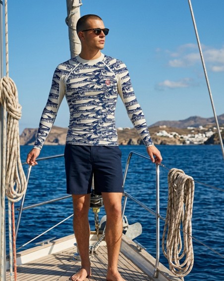 tee-shirt anti-UV Homme SARDINE | UPF 80 | Performance Solaire