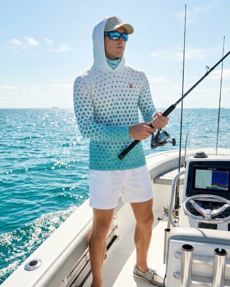 Men's Hooded UV T-shirt BEE | UPF 80 | Sun Sport