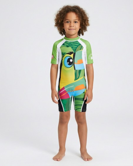 Kids' UPF 80 UV Swimsuit – TOUCAN - 1
