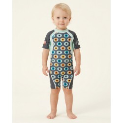 Kids' UPF 80 UV Swimsuit – EYES - 3