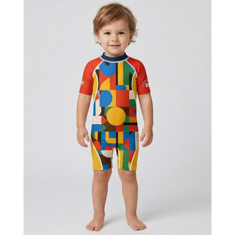 UV-Badeanzug UPF 80 Kinder – BRIQUE - 1